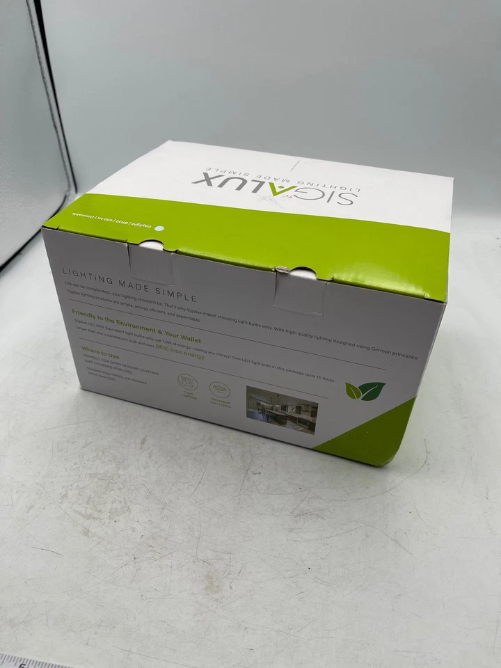 Sigalux LED BR30 650lm 7.5W Daylight Dimmable 6-Pack Light Bulbs Energy Saving - Image 2 of 4