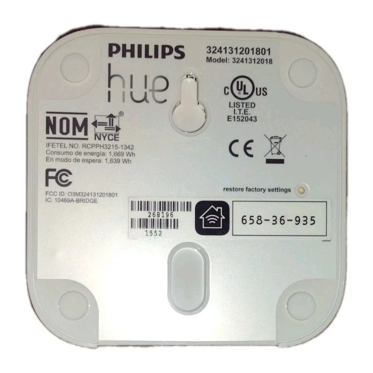 PHILIPS Hue White 3/4 Pack A19 LED Smart Bulbs Starter Kit w/ Bridge New Remote - Image 3 of 4