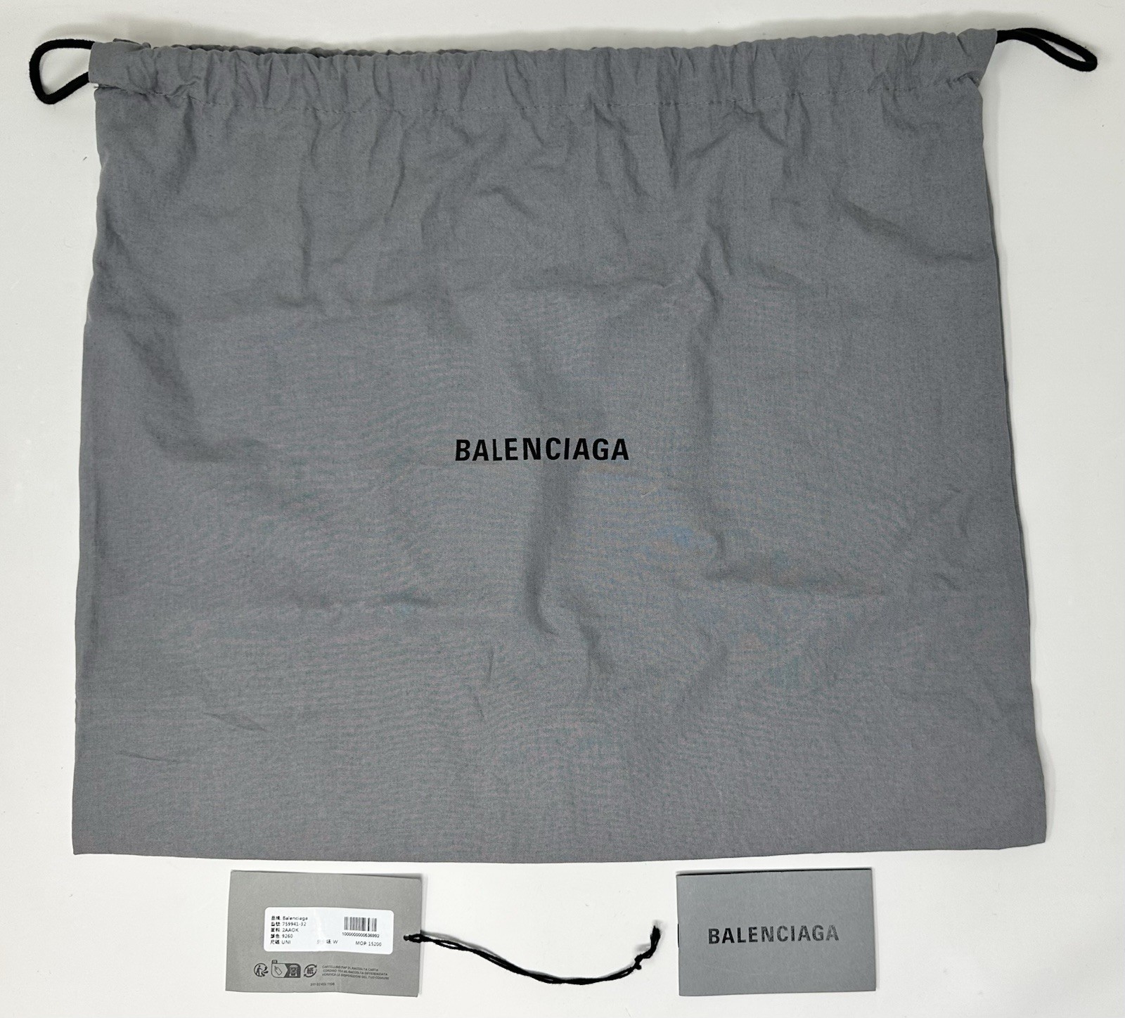 Balenciaga 759941 Naturel Duty Free Small Logo Tote Bag Purse Entrupy Certified thumbnail 3