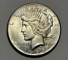 1928 PEACE DOLLAR BU DETAILS