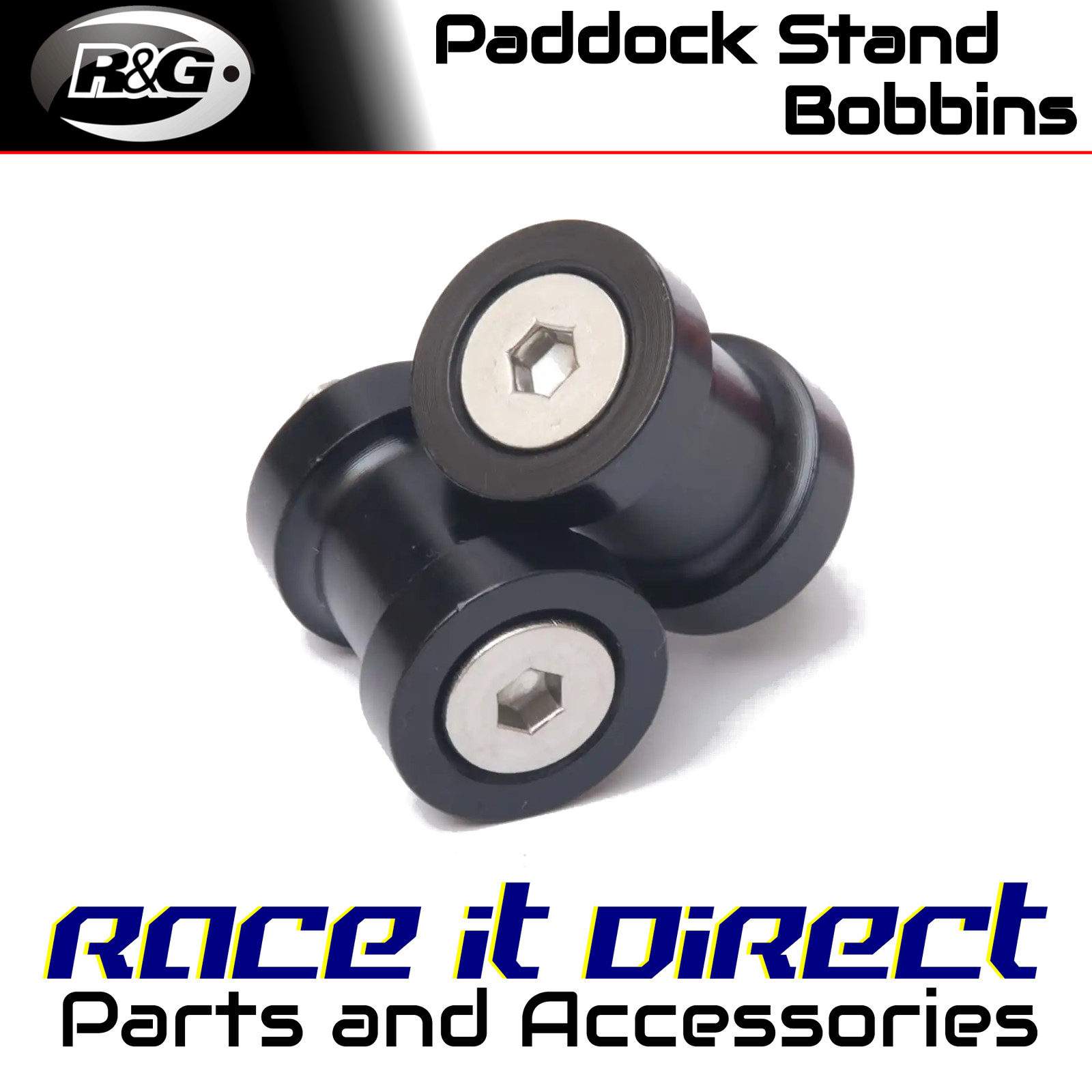 Paddock Stand Bobbins for Kawasaki Z750 2007-2008 M10 R&G