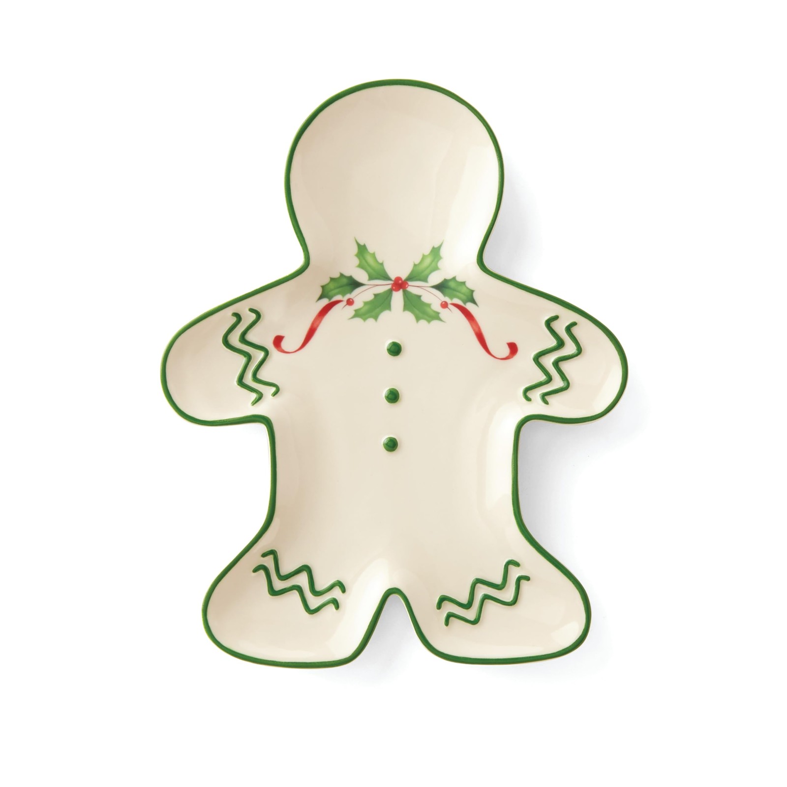 New Lenox Dinnerware Set, Holiday Gingerbread Man Accent Pla