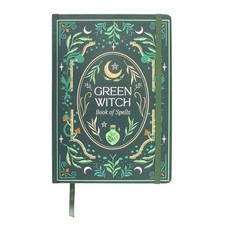 Green Witch A5 Notebook Lined Journal Spell Book 200 Pages
