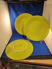 Set of 3 Fiesta Homer Laughlin Lemongrass Green 10.5" Dinner Plates USA