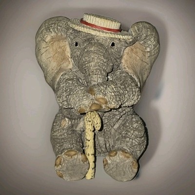 Tuskers Elephant When I Was A Boy With Top Hat & Cane Rare Figurine 1977