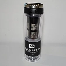 Dunkin Donuts Cold Brew Coffee Travel Tumbler 12 oz Tea, Brand New!