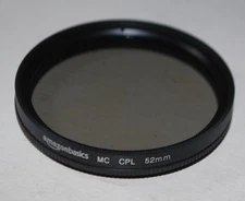 Amazon Basics 52mm MC CPL Camera Lens Filter