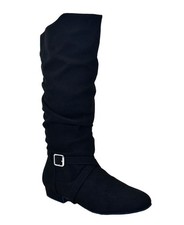 Size 8M Womens Ultimate Fashion Boots Pro Floorplay Black Suede West Coast Swing