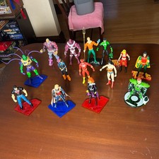 Dc Direct Lot of 14 Action Figures Wonder Woman Flash Green Lantern Aquaman More