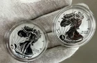 2021 American Eagle Reverse Proof Silver 2-Coin Set Designer Edition OGP COA