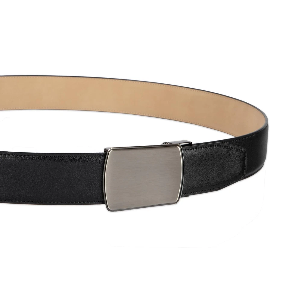 Cinturón de vestir de cuero para trajes y pantalones Haggar para hombre - clásico, formal, de negocios... Foto 3 de 4