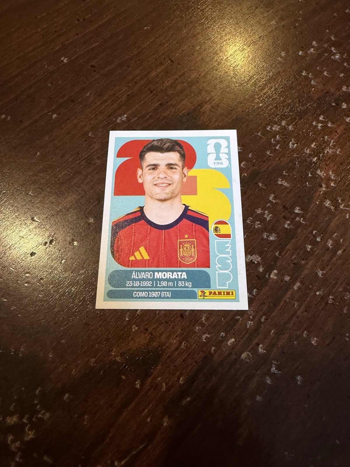 2026 Panini FIFA World Cup Stickers #ESP19 Alvaro Morata