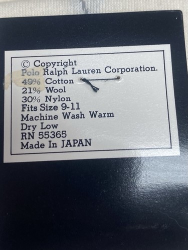 Ralph Lauren Herren Socken 9-11 cremefarben mit Amerika Flaggen Neu!!!!! - Bild 6 von 6