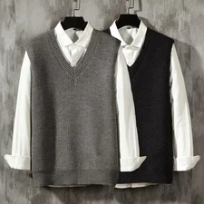 Mens Simple Casual Vest Jacket with Sleek Sleeveless Look for Daily Use