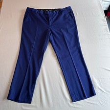 Boltini Italy Men's Flat Front Slim Fit Slacks Trousers Dress Pants