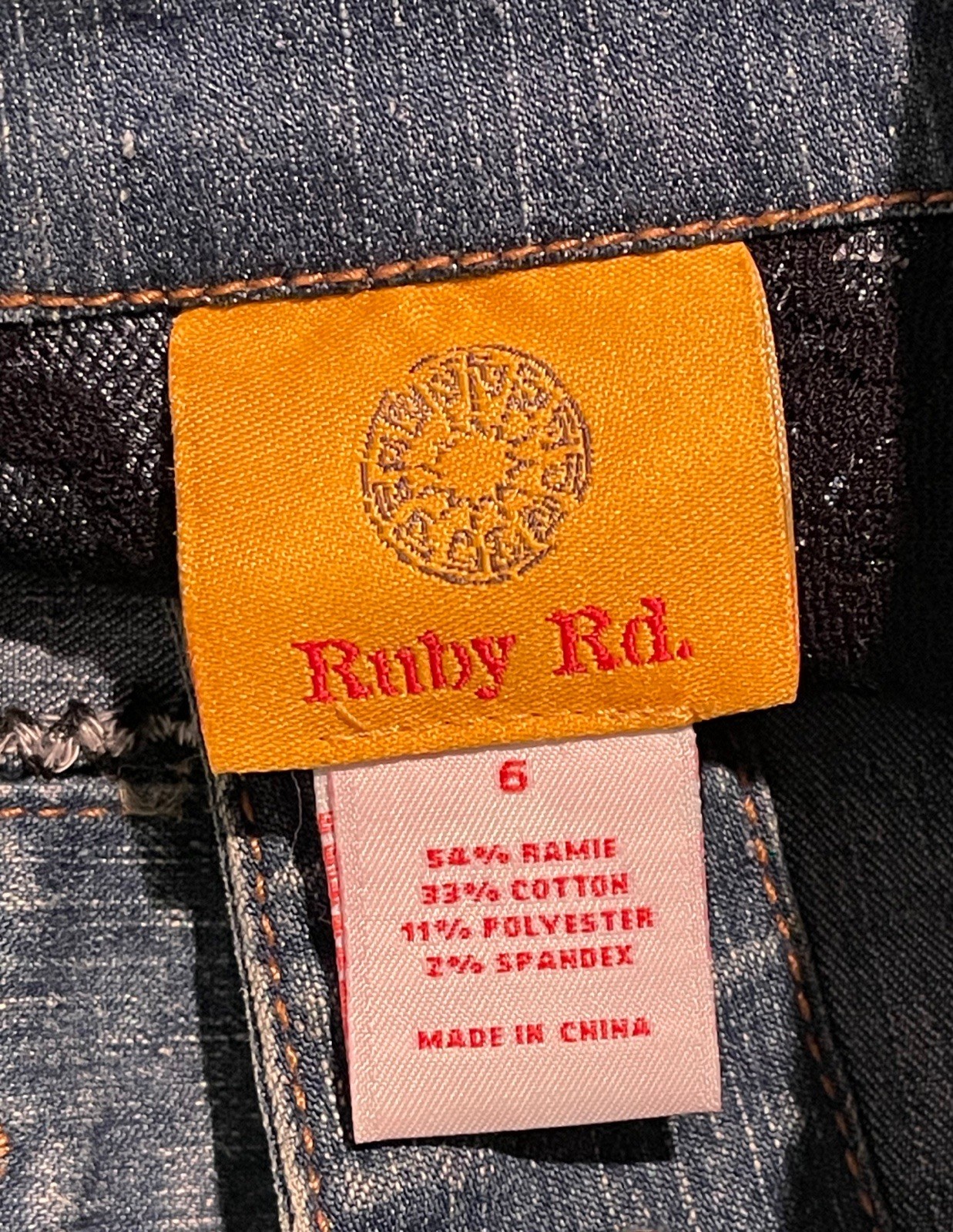 Ruby Rd Denim Jacket Size 6 - image 4