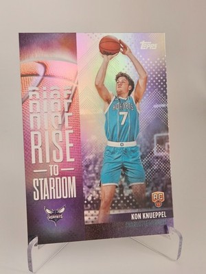 2025-26 Topps Flagship Rise to Stardom #RTS-4 Kon Knueppel RC - Rainbow Foil