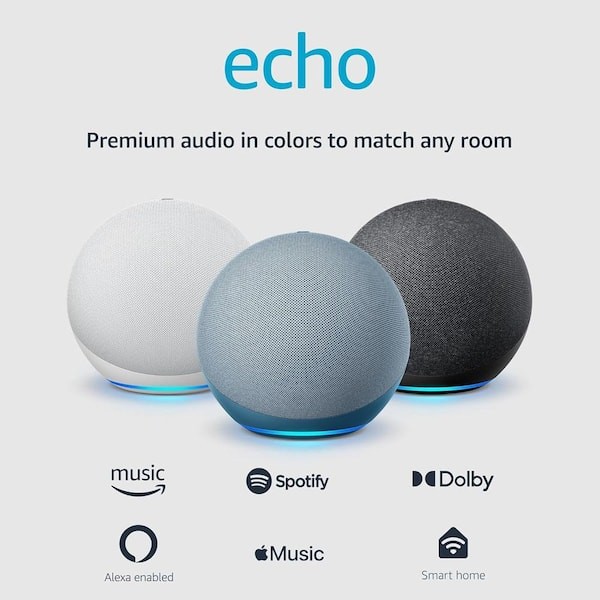 BIGGER All-New Amazon Echo 4th Gen Premium Sound with Smart Home