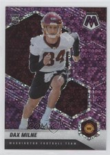 2021 Panini Mosaic Rookies No Huddle Purple Prizm 17/50 Dax Milne #400 1d0k