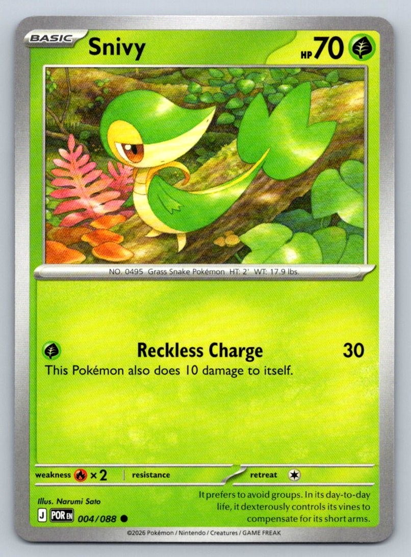 Snivy - 004/088 - Perfect Order - NM/M