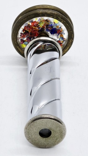 Stunning Vintage 1991 Sheryl Koch Signed SK Handheld Double Wheel Kaleidoscope
