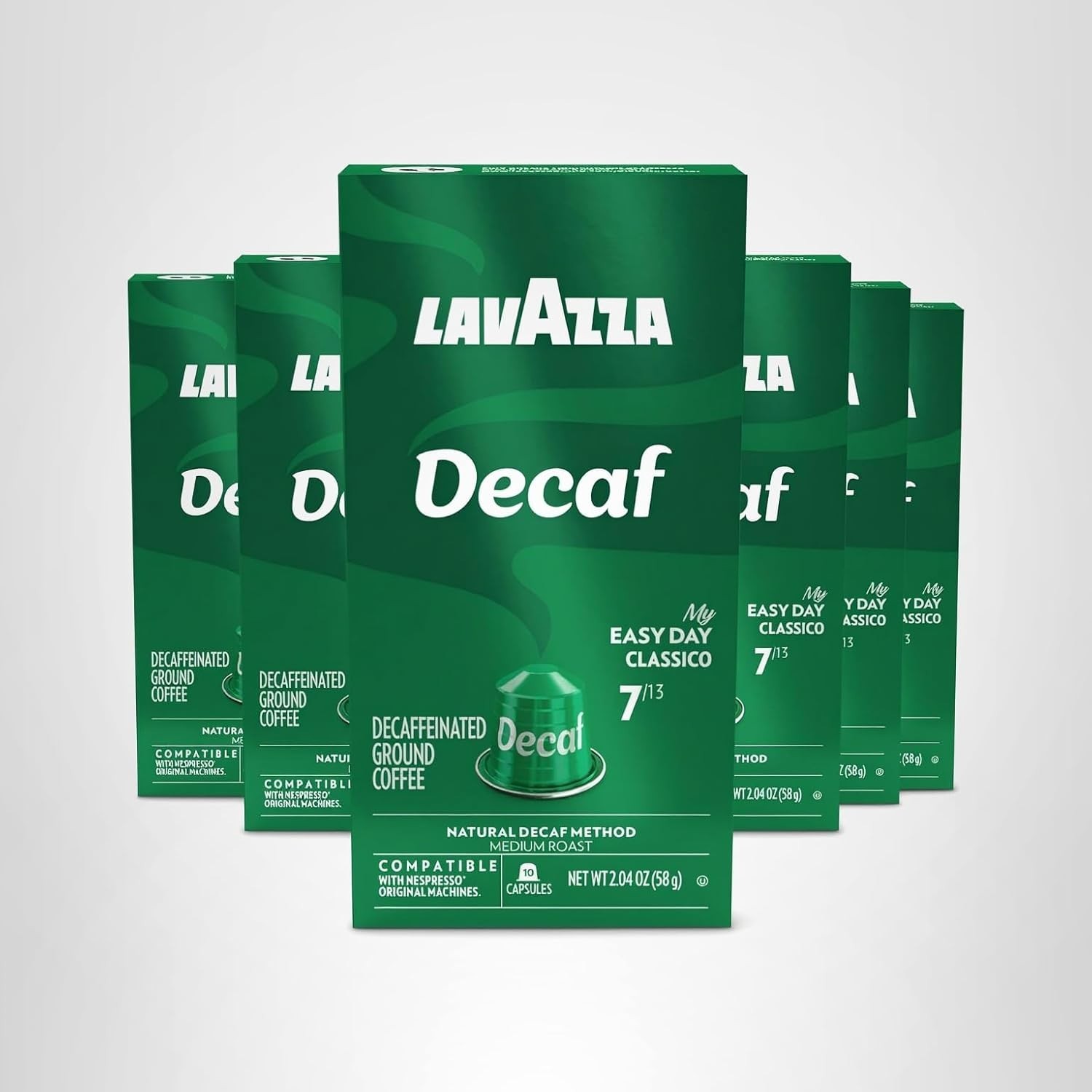 Lavazza Espresso Maestro Decaf (DEK) Aluminum Capsules Compatible with Nespresso