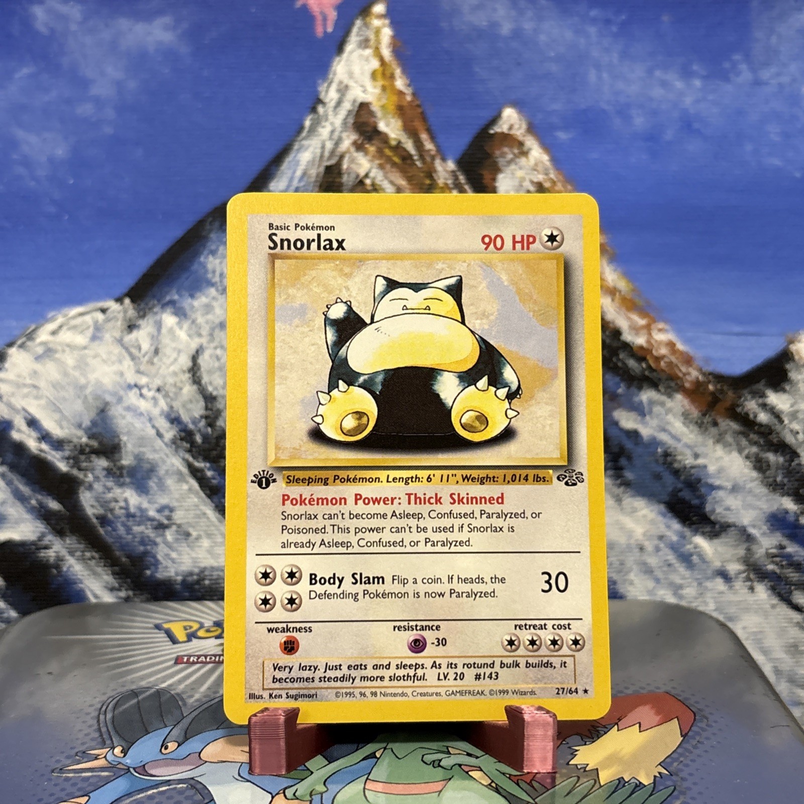 Snorlax - 27/64 Pokemon Jungle - WOTC 1st Edition NM