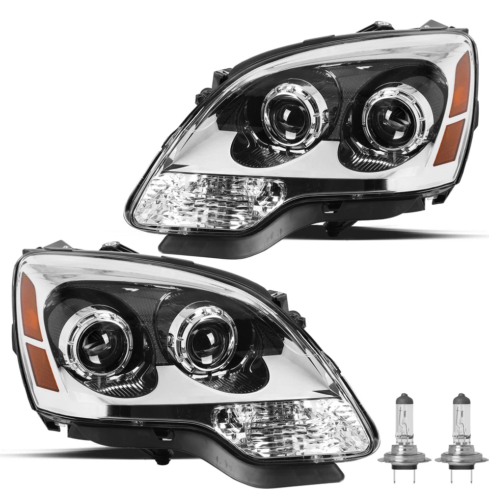 Faro halógeno proyector GMC Acadia 2007-2012 con bombillas faros L+R 07-12 Foto 2 de 4