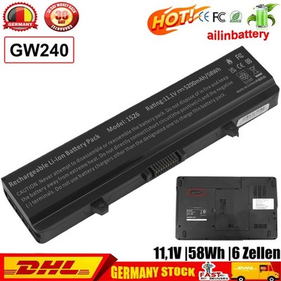 GW240 Akku für Dell Inspiron 1525 1526 1545 1546 1440 1750 PP41L X284G 0X284G DE