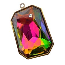 Swarovski Crystal 4627 Octagon Fancy Stone 27mmx18.5mm Vitrail Qty:1