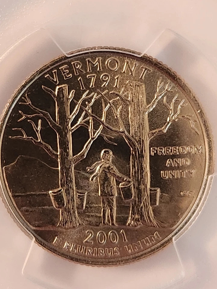 2001-D Vermont Quarter, PCGS Certified MS67, Brilliant - Image 2 of 4