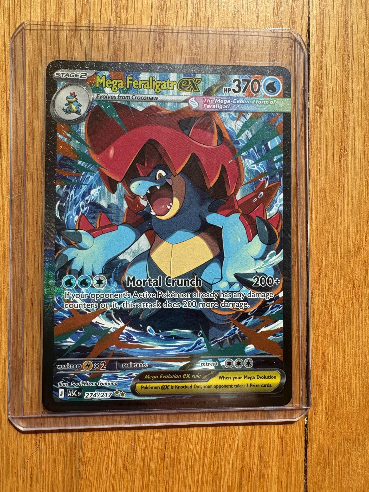 Mega Feraligatr ex-274/217-ME: Ascended Heroes-Near Mint-Special Illustration