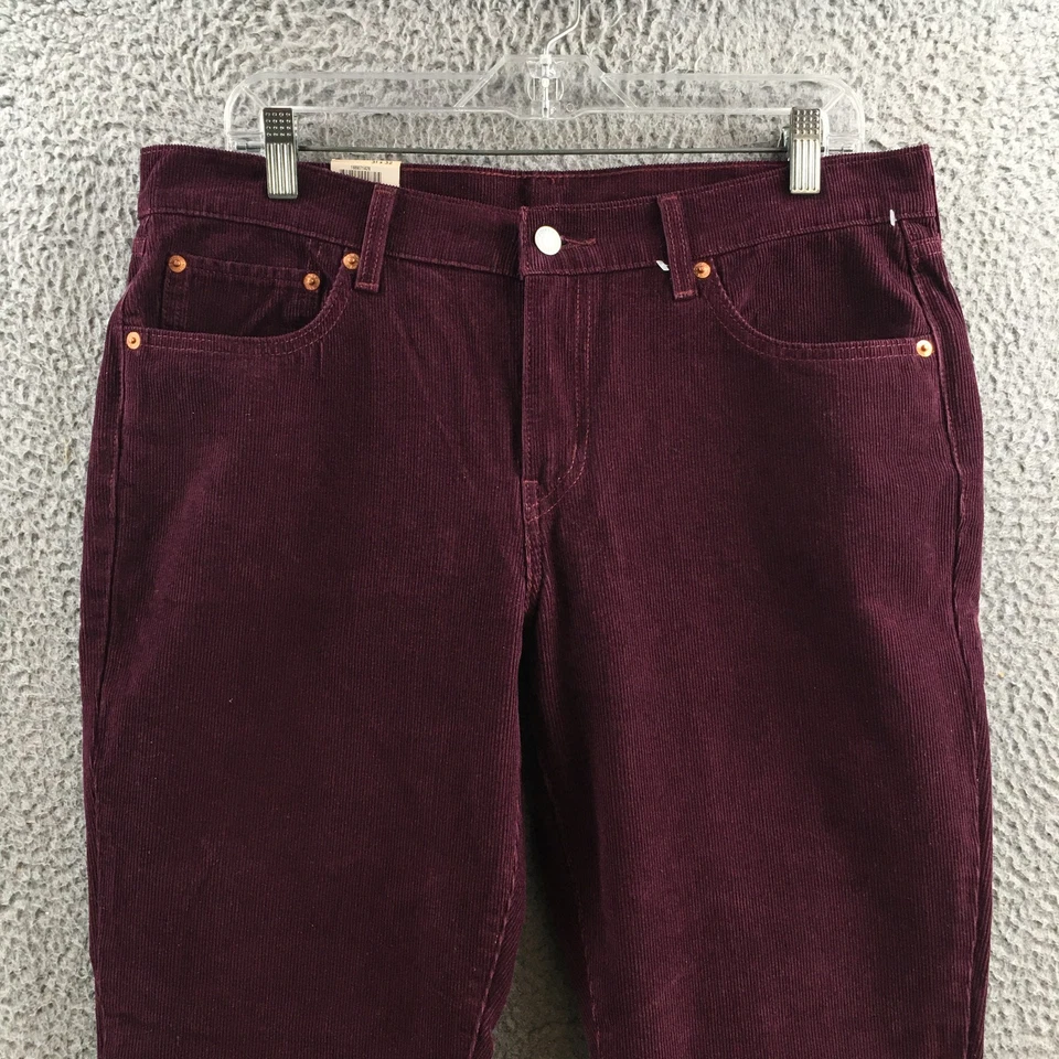 Levis Boyfriend Tapered Leg Pants Mens 31x32 (actual 35x32) Purple Mid Rise NEW - Image 2 of 4