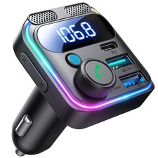 JOYROOM Bluetooth 5.4 Car Adapter FM Transmitter 81W Bluetooth Cigarette Ligh...