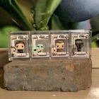 Funko Bitty Pop Star Wars Set Of 4 Grogu - Cobb Vanth - Fennec Shand - Boba Fett