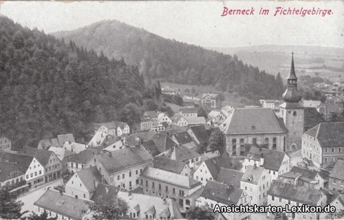 Ansichtskarte Bad Berneck im Fichtelgebirge Panorama 1922 - Bild 2 von 3
