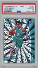 🏀 LaMelo Ball 2020 Panini Revolution Sunburst Rookie /75 PSA 10