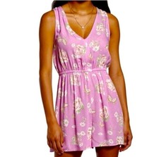 BP. Floral purple Romper Jumpsuit SMALL Butterfly Sleeveless womens NEW
