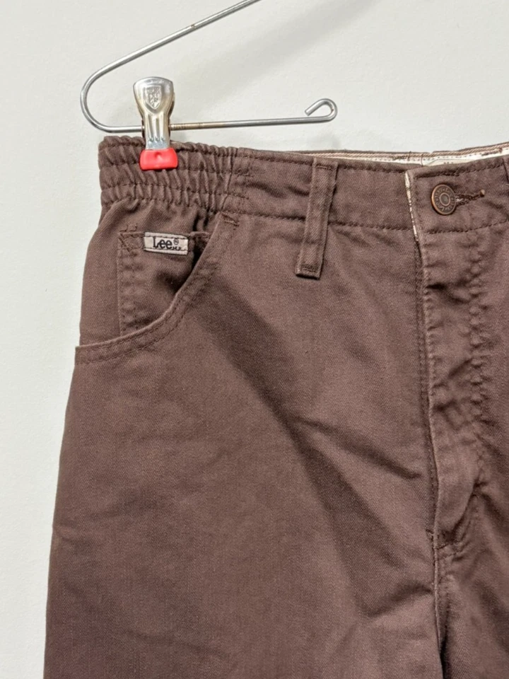 Pantalones de mezclilla Lee Side elásticos marrones para mujer talla 10 calce relajado cintura cómoda Foto 3 de 4