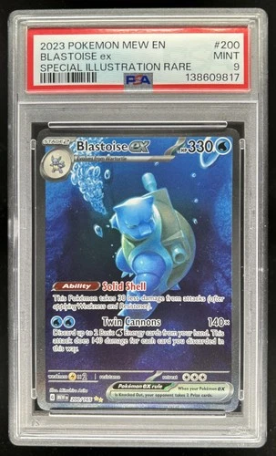 2023 Pokemon SV 151 Blastoise ex SIR #200/165 PSA 9