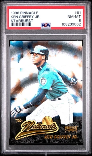 1996 PINNACLE THE NATURALS KEN GRIFFEY JR. STARBURST PSA 8 NM-MINT MARINERS