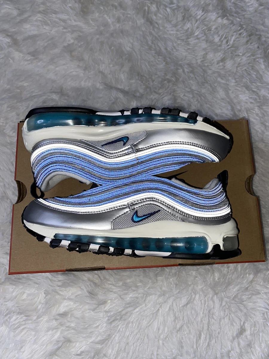 Air max 97 blue and cheap silver