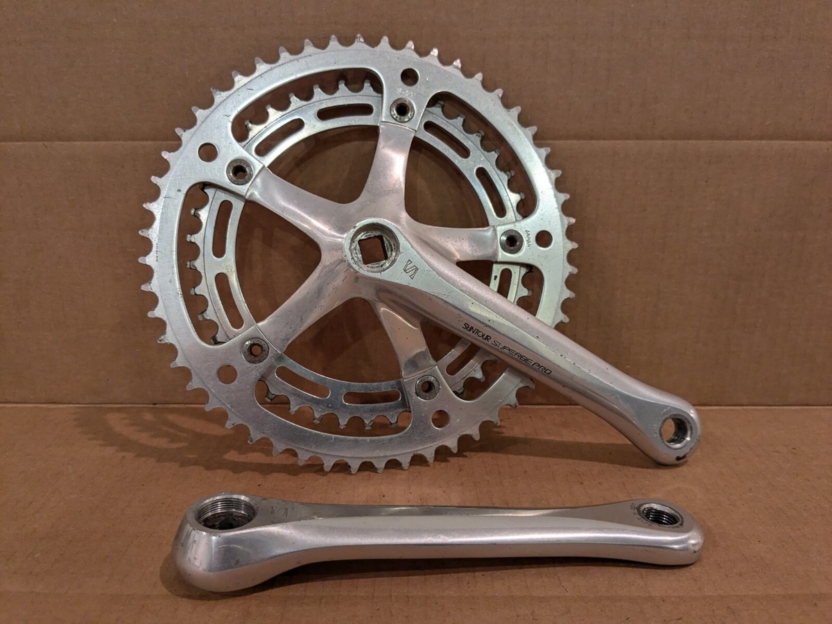 Vintage Suntour Superbe Pro Crankset 52 42t 170mm Road Bike