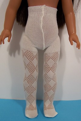 Color Cream Diamond Cut Doll Tights For  14  WW Doll (Debs)