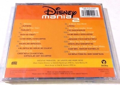 NEW - DISNEYMANIA VOL. 2 DISNEY 2004 CD WALT DISNEY RECORDS +