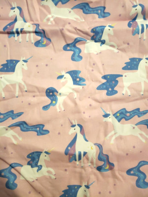 Paintbrush Studio ''You Are Magical'' Liz Mytinger Cotton Fabric Unicorn 26'' X 44''