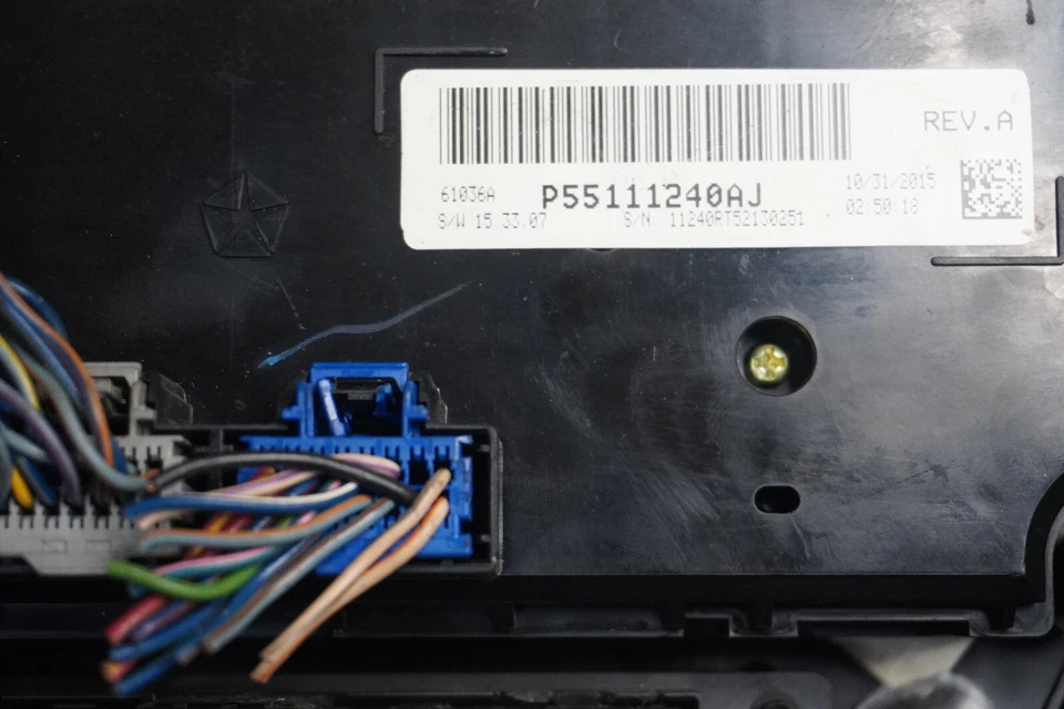 Controle CA 2013 2014 2015 2016 DODGE TRAVEL TEMPERATURA FABRICANTE DE EQUIPAMENTO ORIGINAL P55111240AJ - Imagem 3 de 4