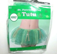 NEW NIP Adult Green Gold Tutu One Size Woman's St Patrick's Day