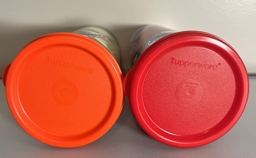 TUPPERWARE 16 OZ STRAIGHT SIDED TUMBLER CUPS GLASSES (2) Sports Flat Seals NEW - Picture 7 of 10