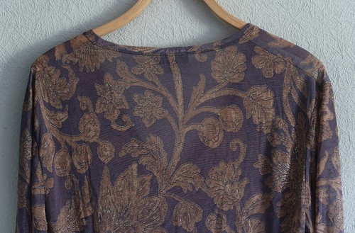 Camicetta da donna ROBERTO CAVALLI vintage in seta floreale con scollo a V - Foto 5 di 6